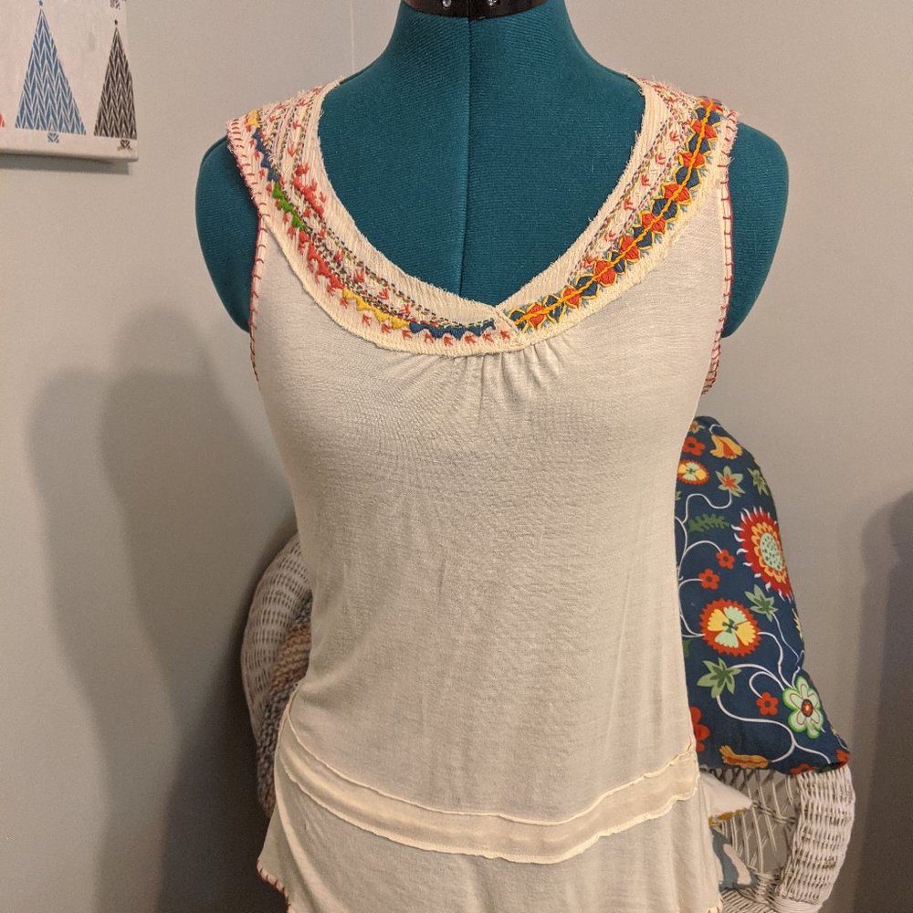 Boho Kimchi Blue Top Size Small Sleeveless